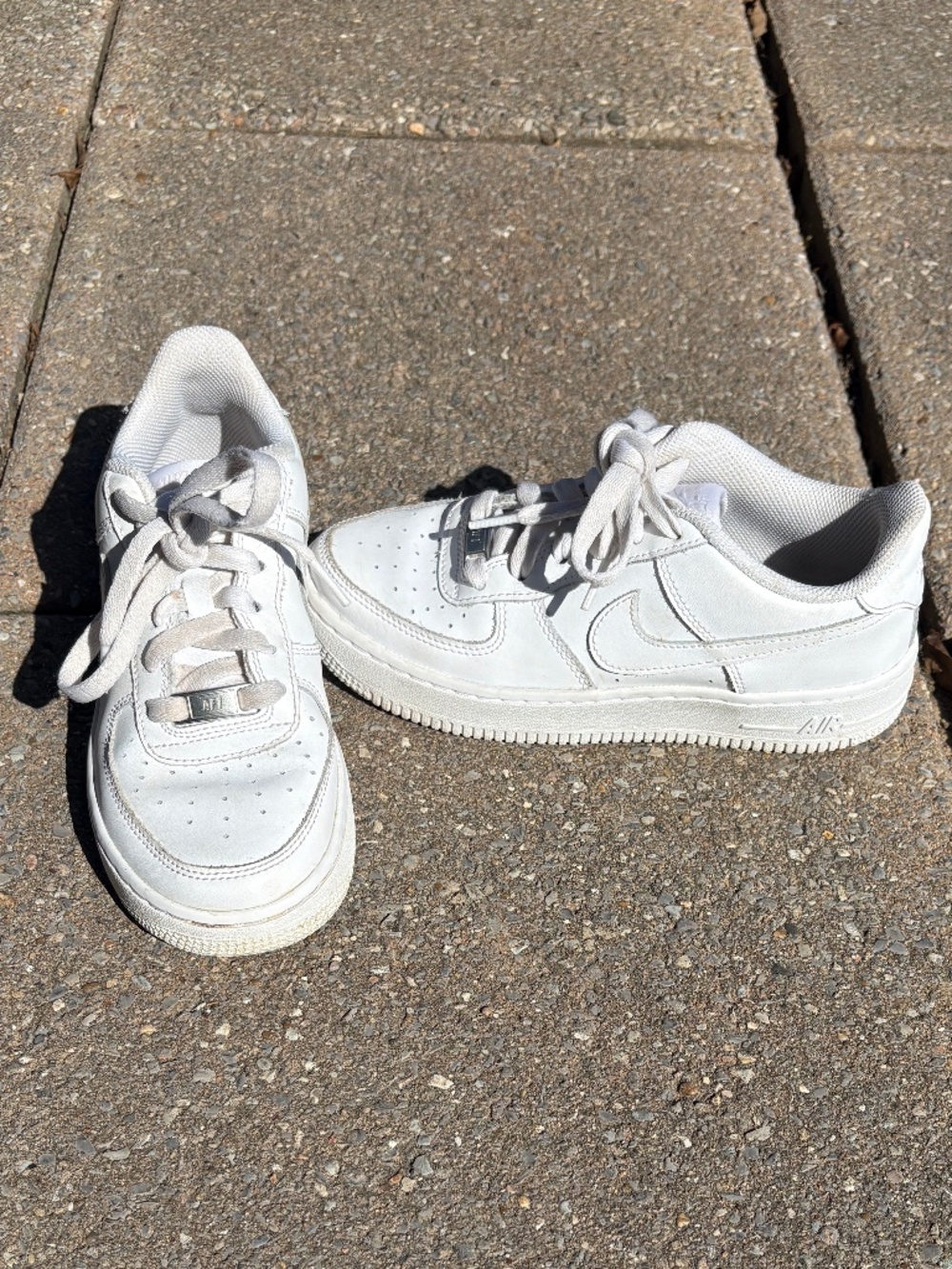 Nike AirForce 1 white youth size 4.5